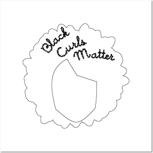 BLACK CURLS MATTER by AfreeKA -1 Posters and Art